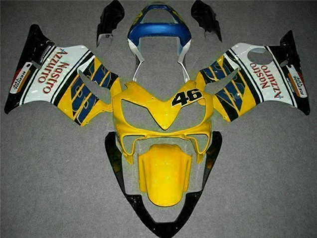 Gelb Weiß CBR 600 F4i 2001-2003 Verkleidungen Gelb Weiß CBR 600 F4i 2001-2003 Verkleidungen