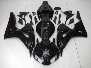 Glänzend Schwarz CBR 1000 RR 2006-2007 Vollverkleidung