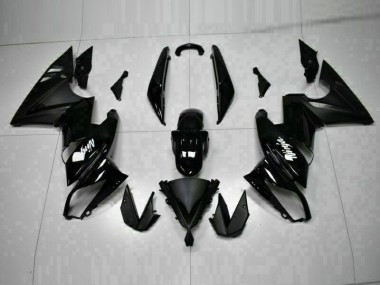 Glänzend Schwarz EX650 2009-2011 Verkleidungen