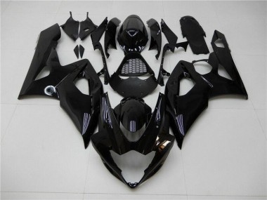 Glänzend Schwarz GSXR 1000 K5 2005-2006 Verkleidungen