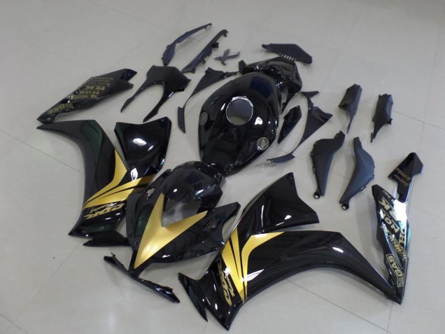 Glänzend Schwarz Gold Aufkleber CBR 1000 RR 2012-2016 Verkleidungen Glänzend Schwarz Gold Aufkleber CBR 1000 RR 2012-2016 Verkleidungen