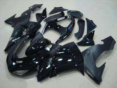 Glänzend Schwarz Matt Schwarz ZX10R 2006-2007 Verkleidungen