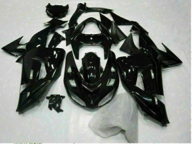 Glänzend Schwarz ZX10R 2006-2007 Verkleidungen