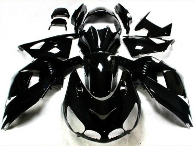 Glänzend Schwarz ZX14R ZZR 1400 2006-2011 Verkleidungen
