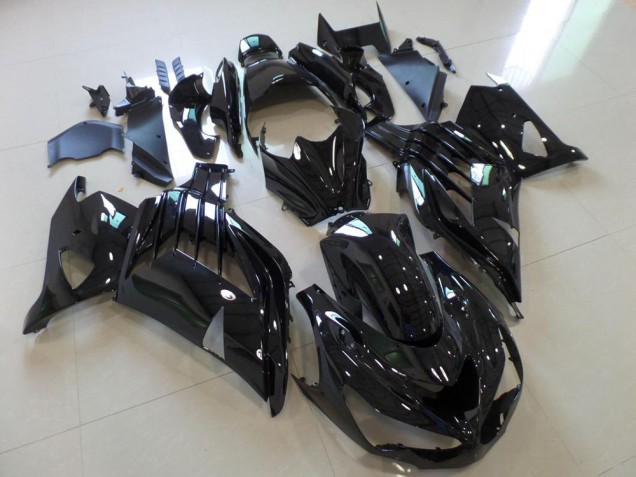 Glänzend Schwarz ZX14R ZZR 1400 2012-2021 Verkleidungen Glänzend Schwarz ZX14R ZZR 1400 2012-2021 Verkleidungen