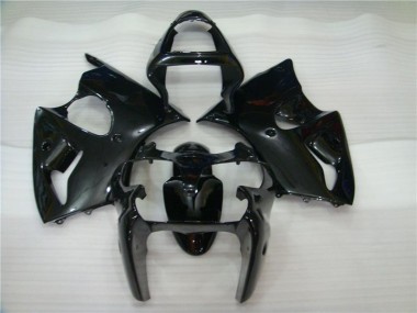 Glänzend Schwarz ZX6R 2000-2002 Verkleidungen