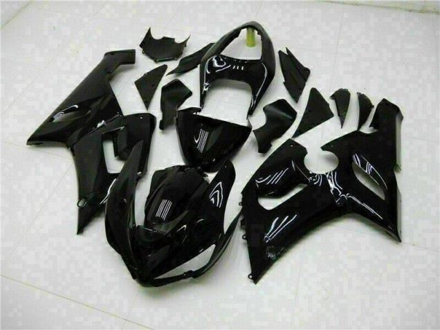 Glänzend Schwarz ZX6R 2005-2006 Verkleidung Glänzend Schwarz ZX6R 2005-2006 Verkleidung
