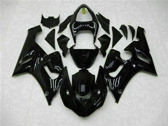 Glänzend Schwarz ZX6R 2005-2006 Verkleidung Glänzend Schwarz ZX6R 2005-2006 Verkleidung