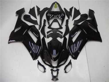 Glänzend Schwarz ZX6R 2007-2008 Verkleidung