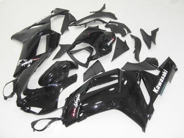 Glänzend Schwarz ZX6R 2007-2008 Verkleidungen