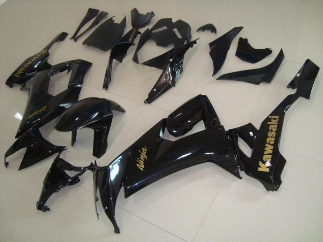 Glänzend Schwarz mit goldenem Aufkleber ZX10R 2008-2010 Verkleidungen Glänzend Schwarz mit goldenem Aufkleber ZX10R 2008-2010 Verkleidungen