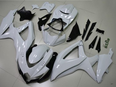 Glänzend Weiß GSXR 600 / 750 K8 2008-2010 Verkleidungen