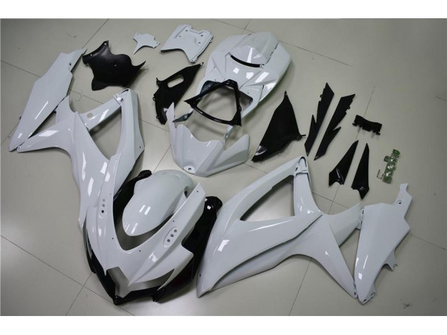 Glänzend Weiß GSXR 600 / 750 K8 2008-2010 Verkleidungen