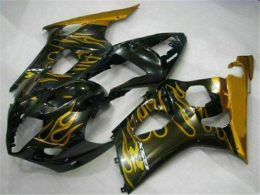 Gold Schwarz GSXR 1000 K3 2003-2004 Verkleidungen