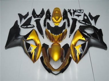 Gold Schwarz GSXR 1000 K9 2009-2016 Verkleidungen