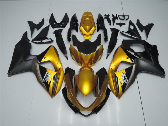Gold Schwarz GSXR 1000 K9 2009-2016 Verkleidungen Gold Schwarz GSXR 1000 K9 2009-2016 Verkleidungen