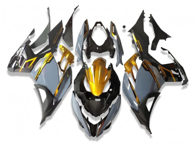Grau Schwarz EX400 2018-2023 Verkleidungen Grau Schwarz EX400 2018-2023 Verkleidungen