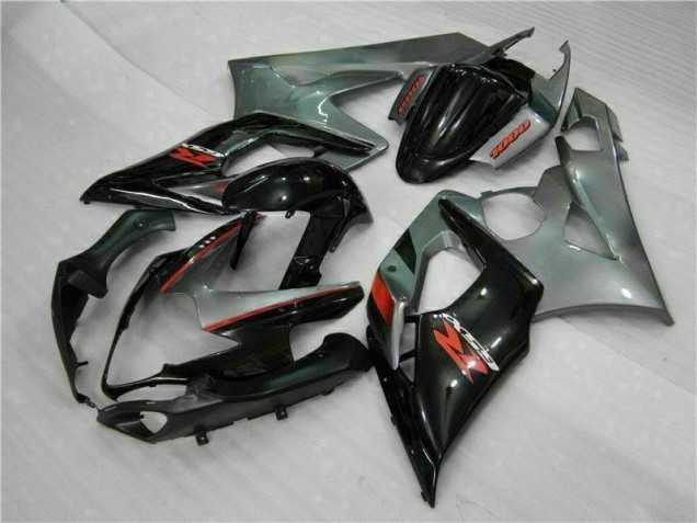 Grau Schwarz GSXR 1000 K5 2005-2006 Vollverkleidung Grau Schwarz GSXR 1000 K5 2005-2006 Vollverkleidung