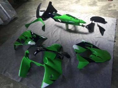 Grün Matt Schwarz Tintenblau ZX9R 2000-2001 Verkleidungen