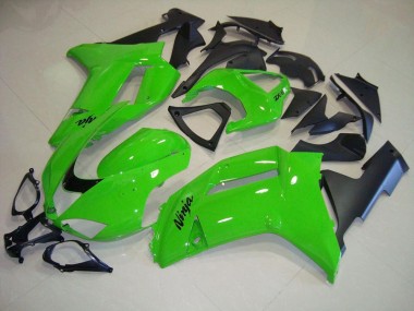 Grün Matt schwarz ZX6R 2007-2008 Verkleidungen