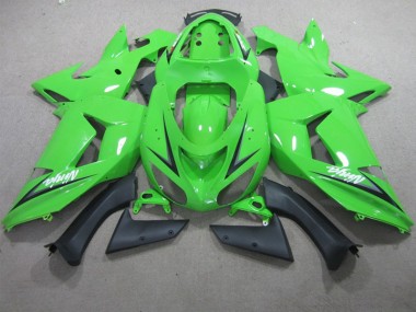 Grün Ninja ZX10R 2006-2007 Verkleidungen