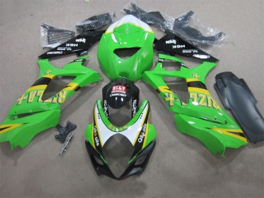 Grün Rizla Q8 Oils GSXR 1000 K7 2007-2008 Verkleidungen