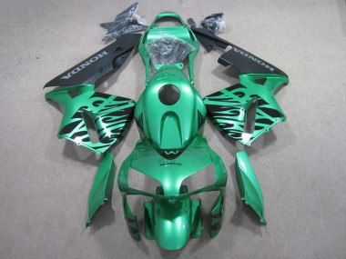 Grün Schwarz CBR 600 RR 2003-2004 Verkleidungen