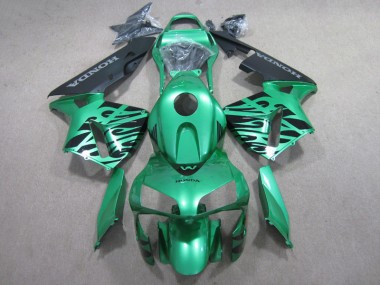 Grün Schwarz CBR 600 RR 2007-2008 Verkleidungen