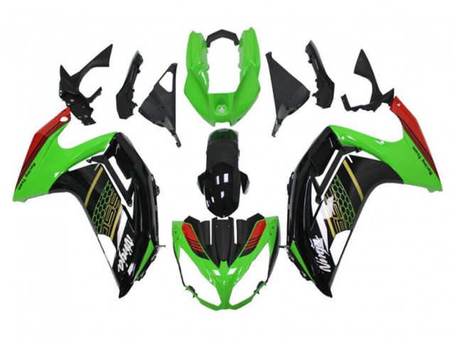 Grün Schwarz EX650 2012-2016 Verkleidungen Grün Schwarz EX650 2012-2016 Verkleidungen