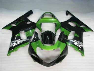 Grün Schwarz GSXR 600 / 750 K1 K2 K3 2001-2003 Verkleidungen