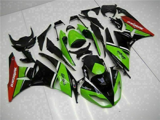 Grün Schwarz Rot ZX6R 2009-2012 Verkleidungen Grün Schwarz Rot ZX6R 2009-2012 Verkleidungen