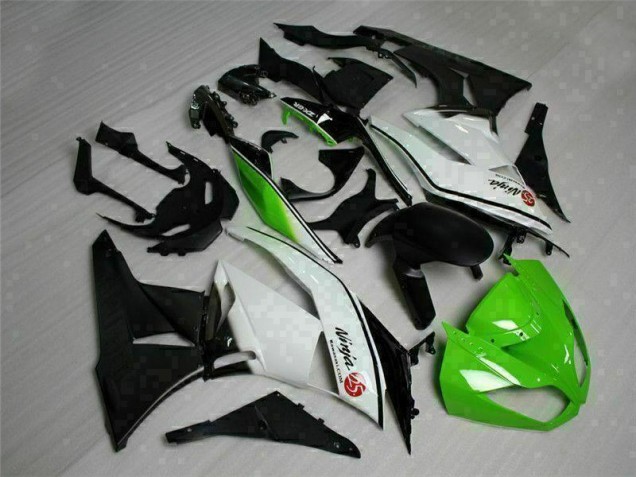 Grün Schwarz Weiß 25 ZX6R 2009-2012 Verkleidungen