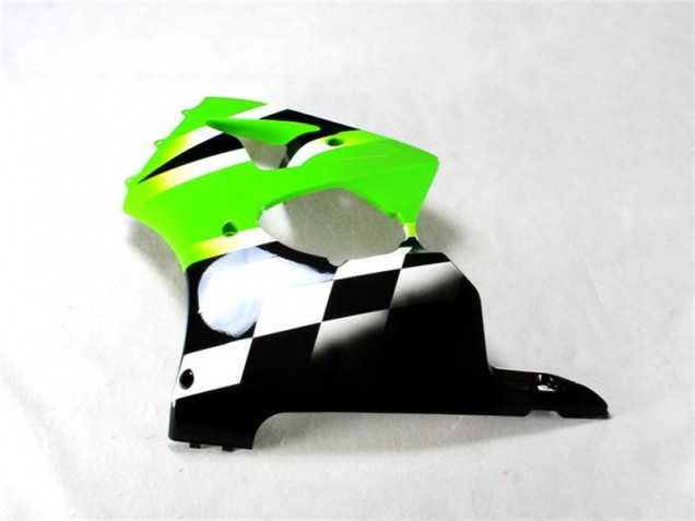 Grün Schwarz Weiß ZX6R 2000-2002 Verkleidung