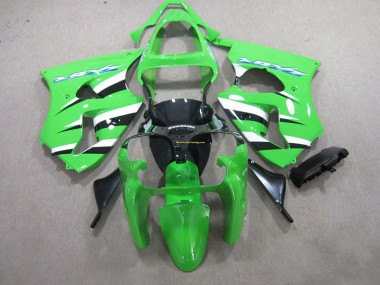 Grün Schwarz Weiß ZX6R 2000-2002 Verkleidungen
