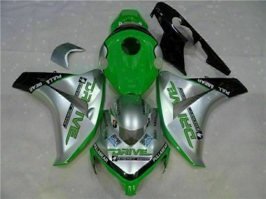Grün Silber CBR 1000 RR 2008-2011 Verkleidungen