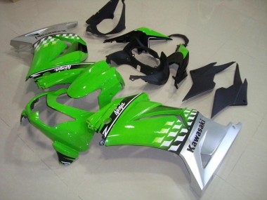 Grün Silber ZX 250R 2008-2012 Verkleidungen