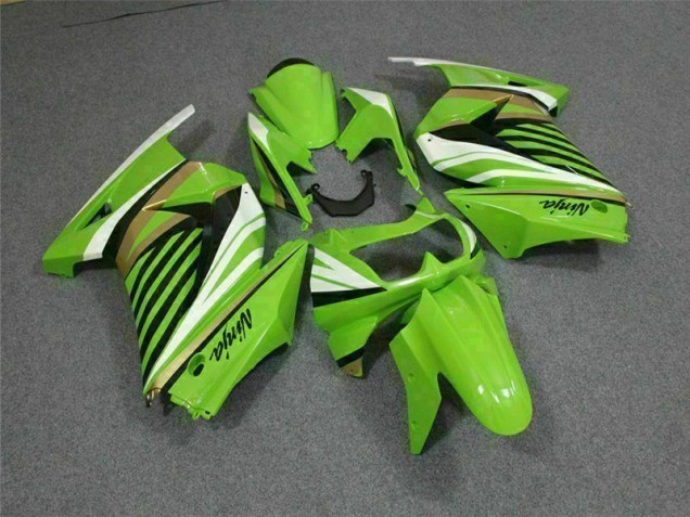 Grün Weiß Schwarz Ninja EX250 2008-2012 Verkleidungen Grün Weiß Schwarz Ninja EX250 2008-2012 Verkleidungen