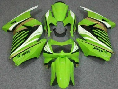 Grün Weiß Schwarz Ninja EX250 2008-2012 Verkleidungen