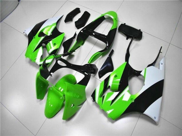 Grün Weiß Schwarz ZX6R 2000-2002 Verkleidungen Grün Weiß Schwarz ZX6R 2000-2002 Verkleidungen