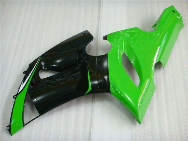 Grün Weiß Schwarz ZX6R 2005-2006 Verkleidungen