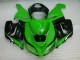 Grün Weiß Schwarz ZX6R 2005-2006 Verkleidungen