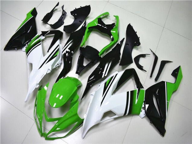 Grün Weiß Schwarz ZX6R 2013-2018 Verkleidungen Grün Weiß Schwarz ZX6R 2013-2018 Verkleidungen