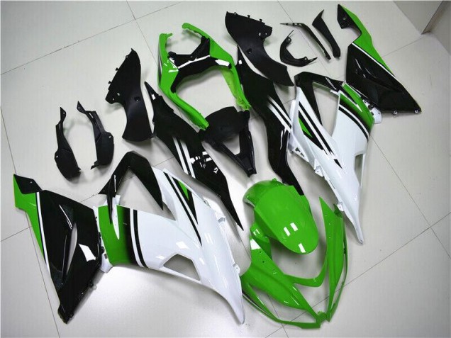 Grün Weiß Schwarz ZX6R 2013-2018 Verkleidungen Grün Weiß Schwarz ZX6R 2013-2018 Verkleidungen