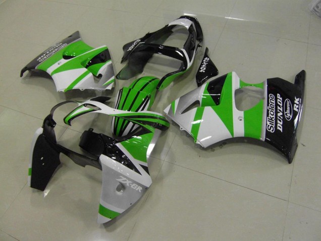 Grün Weiße Streifen ZX6R 2000-2002 Verkleidungen Grün Weiße Streifen ZX6R 2000-2002 Verkleidungen