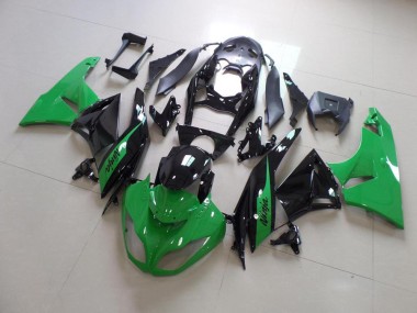 Grün und Schwarz ZX6R 2009-2012 Verkleidungen