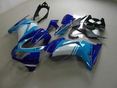 Hell und Dunkelblau ZX 250R 2008-2012 Verkleidungen