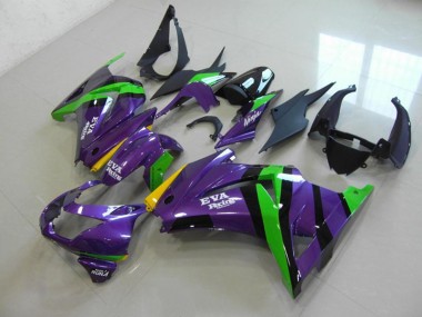 Lila EVA Rennen ZX 250R 2008-2012 Verkleidungen