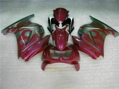 Lila Rot EX250 2008-2012 Verkleidungen