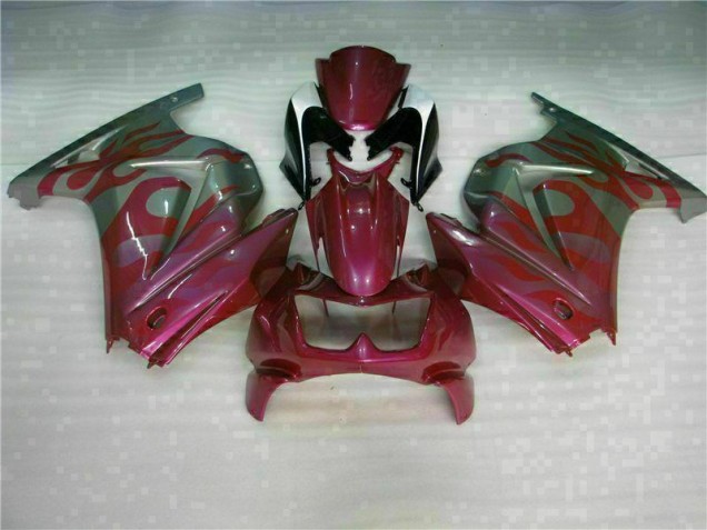 Lila Rot EX250 2008-2012 Verkleidungen Lila Rot EX250 2008-2012 Verkleidungen
