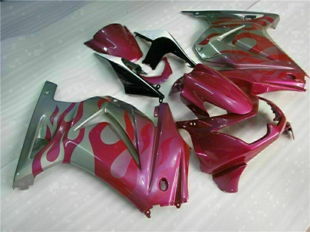 Lila Rot EX250 2008-2012 Verkleidungen Lila Rot EX250 2008-2012 Verkleidungen